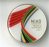 110年度全大運「NIAG NCKU」紀念徽章藏品圖，第1張